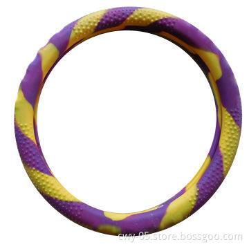 Customized Steering Wheel Cover with Silicone/Rubber, 32 to 39cm for Cars and Trucks